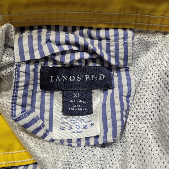 Lands' End Cargo Swim Shorts Blue and White Pinstripe Size XL - Picture 5 of 6